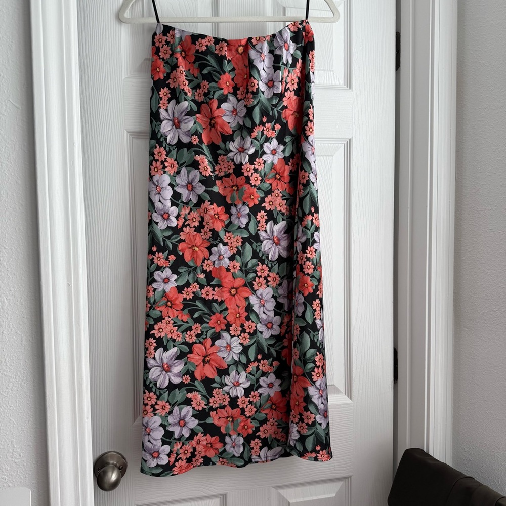 Floral Midi Skirt